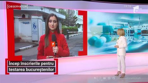 Încep înscrierile pentru testarea bucureștenilor