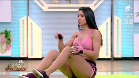 Vrei să ai un abdomen cu pătrăţele? Diana Stejereanu îți arată ce trebuie să faci