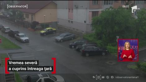 Vremea severă a cuprins întreaga țară. Ploile abundente, vântul puternic şi grindina au provocat numeroase pagube