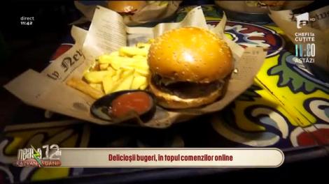Delicioșii burgeri, în topul comenzilor online