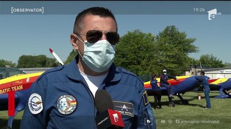 Cadrele medicale au fost încurajate de la înălţime de piloţii Aeroclubului României