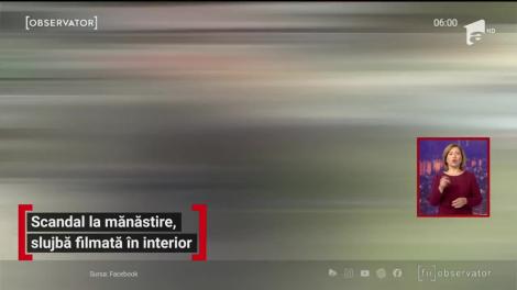 Scandal la mănăstire, slujbă filmată în interior