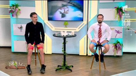 Echipa de la Neatza cu Răzvan și Dani este alături de Ministrul Sportului! Răzvan Simion, Dani Oțil și Cătălin Oprișan s-au îmbrăcat în pantaloni scurți