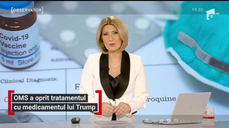 OMS a oprit tratamentul cu medicamentul lui Trump