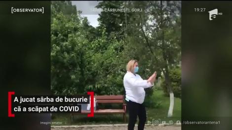 A jucat sârbă de bucurie că a scăpat de Covid-19