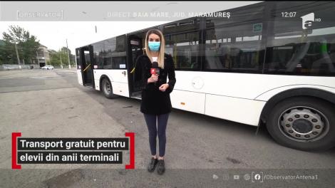 Transport gratuit pentru elevii din anii terminali