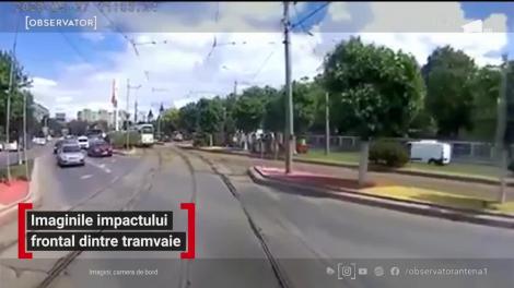 Au apărut primele imagini cu accidentul dintre cele două tramvaie din Bucureşti!