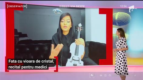 Raluca Răducanu, artista care încearcă să vindece medicii prin sunetul viorii ei