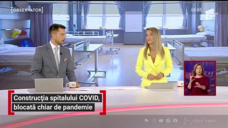 Construcția spitalului COVID din Iași, blocată chiar de pandemie