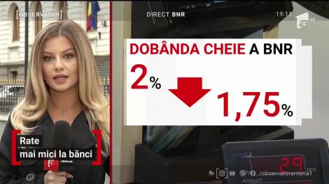 Rate mai mici la banci