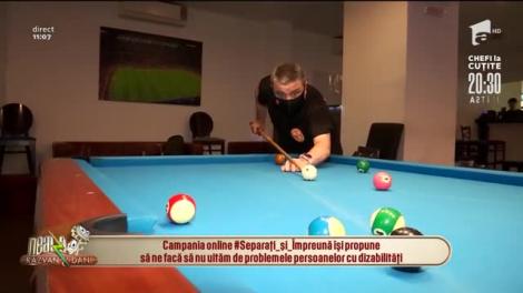 Campionii în scaun rulant la biliard
