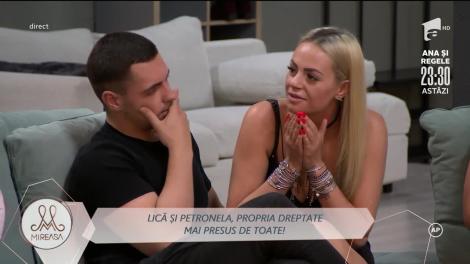 Discuție surprinzătoare! Lică și Petronela, subtilitate la nivel de idee sensibilă: "Niciodată nu se știe ce sentimente se pot dezvolta"