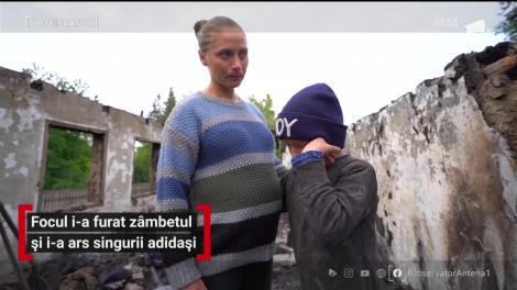 Un incendiu i-a transformat casa în ruine şi i-a distrus singura comoară: o pereche de adidaşi pe care îi avea pentru şcoală