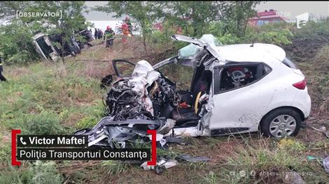 O familie întreagă a fost spulberată de un TIR pe o şosea din Galaţi