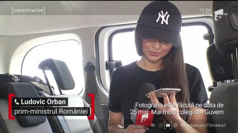 Premieru Ludovic Orban, amendat pentru poză de ziua lui