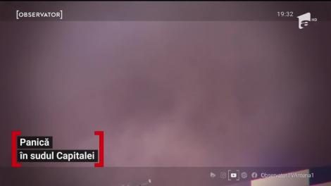 Panică în sudul Capitalei. Depozite au ars ore întregi