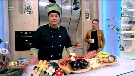 Reţeta lui Vlăduţ: Coaste afumate cu legume gratinate