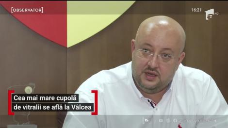 Cea mai mare cupolă de vitralii se află la Vâlcea