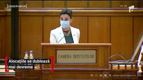 Alocațiile copiilor, dublate de Parlament. Când vor încasa bani mai mulți de la stat