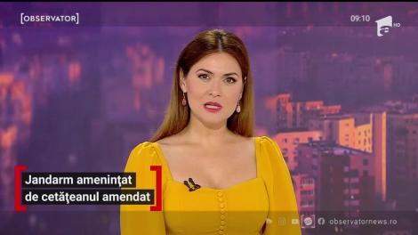 Jandarm amenințat de cetățeanul amendat