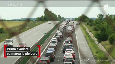 Minivcanţa de Rusalii a început cu un haos de nedescris pe drumul spre mare