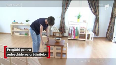 Pregătiri pentru redeschiderea grădinițelor