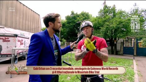 Gabi Orban, deţinător de record mondial Guinness face demonstrații de sărituri cu bicicleta la Neatza cu Răzvan și Dani! Este de-a dreptul spectaculos!