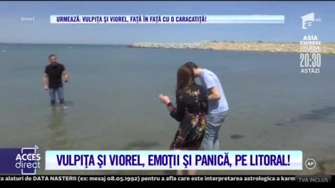 S-au bucurat ca doi copii! Vulpița și Viorel au îmbrățișat marea! Soții Stegaru au ajuns pentru prima dată la malul mării! Cum au reacționat cei doi soți din Blăgești|VIDEO