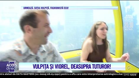 Spaima Vulpiței! Veronica, la un pas de leșin, la înălţime! Soții Stegaru s-au plimbat cu telegondola: "Aoleu, aoleu, dar unde ne duce? Îmi e frică tare!"