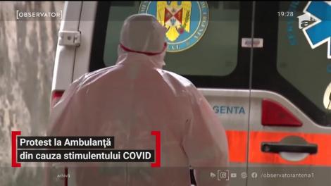 Protest la Ambulanță din cauza stimulentului Covid