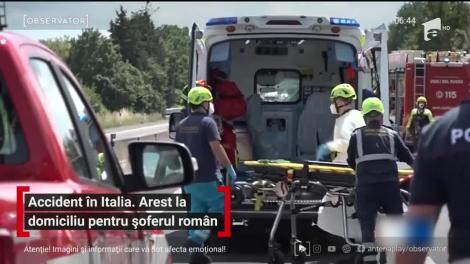 Accident în Italia. Arest la domiciliu pentru șoferul român