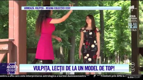 Lecție de stil şi eleganţă! Vulpiţa, pregătită să fie regina podiumurilor! Veronica a ajuns în pantofii unui model internațional: "Nu am avut curaj să visez..."