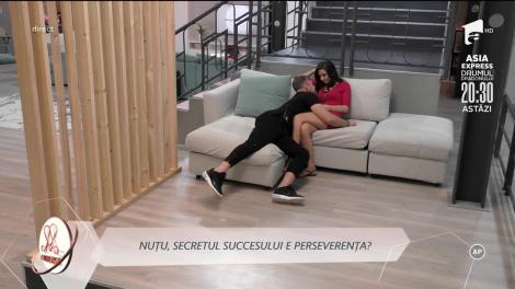 Nuțu și Alexandra Lincă, sărutări în casa Mireasa