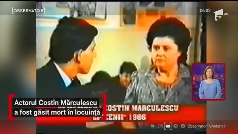 A murit Costin Mărculescu. Actorul a fost găsit fără suflare în locuință