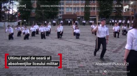 Ultimul apel de seară al absolvenților liceului militar din Alba Iulia