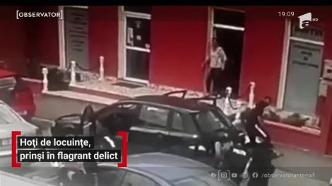 Hoți de locuințe, prinși în flagrant delict