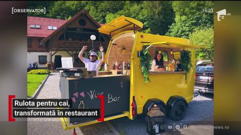 Rulota pentru cai, transformată în restaurant