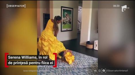 Serena Wiliams, în rol de prințesă pentru fiica ei