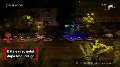 Bătaie și scandal, după blocurile gri din București