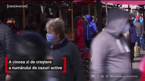 A cincea zi de creștere a numărului de cazuri cu Covid 19