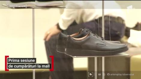 Prima sesiune de cumpărături la mall