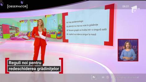 Reguli noi pentru redeschiderea grădinițelor