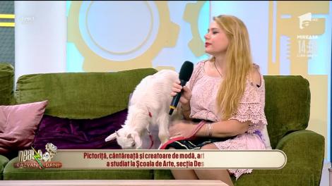 Maria Calfa, cu iedul în platoul de Neatza cu Răzvan și Dani: Este pe post de cățel