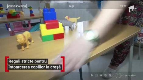 Reguli stricte pentru întoarcerea copiilor la creșă