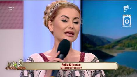 Emilia Ghinescu cântă melodia Nu dau lumii socoteală, la Neatza cu Răzvan și Dani