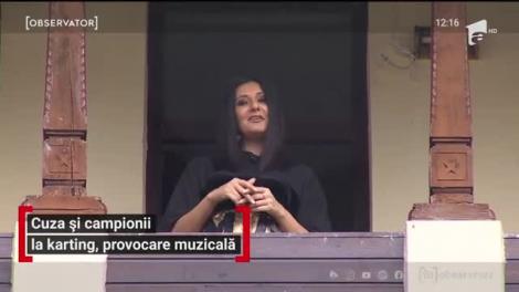 Cuza și campionii la karting, provocare muzicală