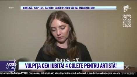 Vulpița cea iubită! Patru colete pentru artistă!