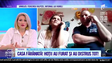Casa Crinei arată ca un câmp de luptă, după ce hoţii i-ar fi trecut pragul!