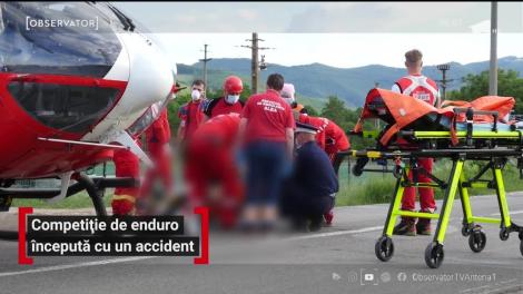 Campionatul naţional de enduro a debutat cu un accident grav