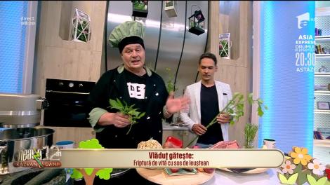 Reţeta lui Vlăduţ: Friptură de vită cu sos de leuștean